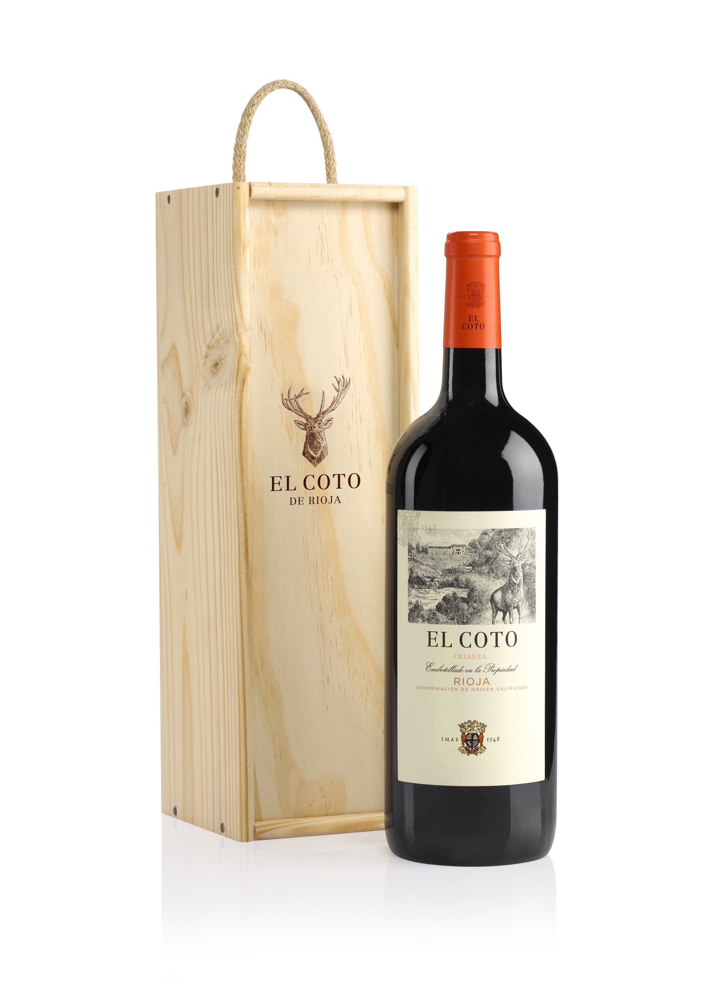 Imagen Estuche madera Magnum El Coto Crianza